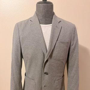 Gray heavy cotton material blazer small slim
